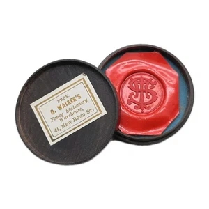 British Nobility Armorial Coat of Arrm Cased Wax Seal Matrix Proof Impression UK - Picture 1 of 13
