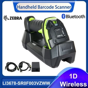 Zebra LI3678-SR0F003VZWW Wireless 1D Linear USB Barcode Scanner w Cradle & Cable - Bild 1 von 6
