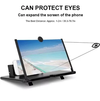 Amplificatore Schermo Telefono Cellulare Supporto Lente Ingrandimento Video 3D - Immagine 1 di 4