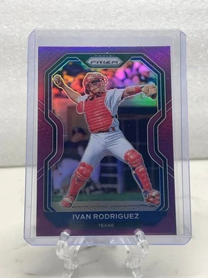 Ivan Rodriguez 2021 Panini Prizm Pink Prizm #2 Texas Rangers  - Image 1 of 2