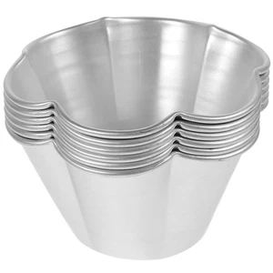 6 Stück Aluminiumlegierung Kuchen Backform Puddingform Kuchenform Pudding Metallformen - Bild 1 von 12