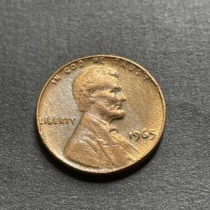 1965 Lincoln Cent Improper Alloy Error- Visually Appealing - Picture 1 of 9