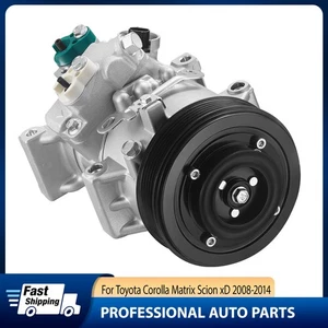 CO11210C AC Compressor w/Clutch for Toyota Corolla Matrix Scion xD 08-14 L4 1.8L - Picture 1 of 11