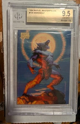 1994 Marvel Masterpieces 135 Werewolf BGS 9.5 GEM MINT low pop - Image 1 of 4