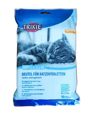Sacs pour bac a litiere chat. Trixie. Paquet de 10 sachets. XL. 56 x 71 cm - Photo 1/4