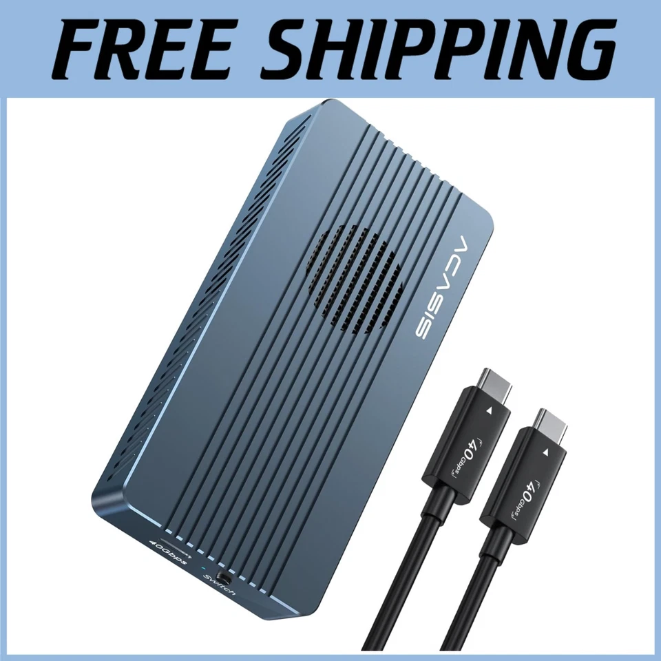 ACASIS 40Gbps M.2 NVMe SSD Enclosure with Cooling Fan - Image 1 of 4