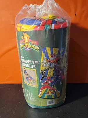 Rare Vintage 1993 Mighty Morphin Power Rangers Sleeping Bag Comforter Brand New - Image 1 of 4