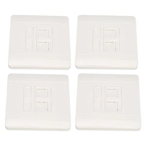 30x Ethernet Wall Plate Dual Ports RJ45 RJ11 Network Wall Outlet For Wiring NEW - Afbeelding 1 van 12