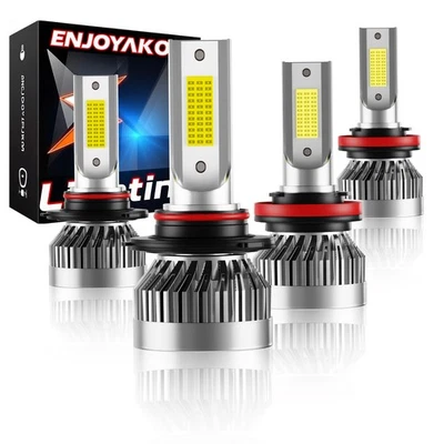 Faros LED brillantes haz alto bajo 9005 H11 bombillas para Chevrolet Tahoe 2007-2021 Foto 1 de 4