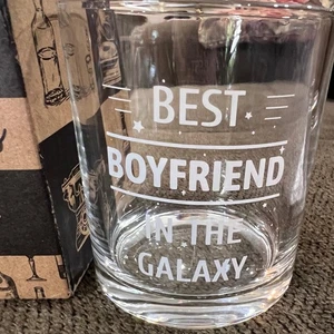 Whiskey Glass Old Fashioned Best Boyfriend In The Galaxy Christmas Gift - Picture 1 of 10