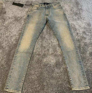 Represent Worn Look Jeans Size 28” Waist New With Tags - Picture 1 of 13