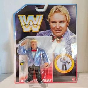 NEW/MOC Bobby The Brain Heenan w/ Mic Mattel Hasbro WWE WWF Retros Figure henan - Picture 1 of 2