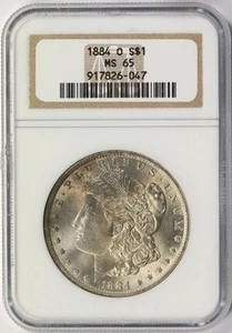 1884-O $1 Morgan Dollar NGC MS65 - Picture 1 of 4