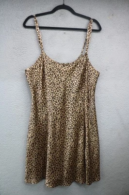Vestido Morgan Taylor Tirantes Satinado Leopardo-Talla 1X-Acabado-Suave-Acogedor Elegante Foto 1 de 4