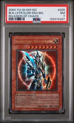 2004 Yu-Gi-Oh! Black Luster Soldier Envoy of the Beginning IOC-025 Chaos PSA 7 - Image 1 of 2