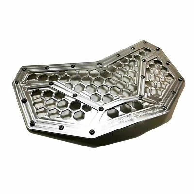 RAW SILVER CAN-AM X3 Custom Machined Billet Aluminum Grille Insert Made in USA - Image 1 of 4