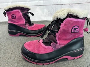 Sorel Youth Tivoli III Boots sizes 7 Pink Ice /Black Winter Snow Fast Ship - Picture 1 of 8