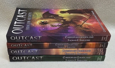 4x Outcast Novels The Un-Magician, Ghostfire, Dragon Secrets & Wurm War - image 1 of 4