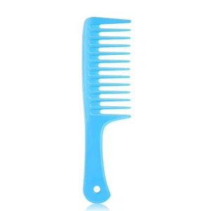 Peine desenredante azul peine desenredante peine de dientes anchos - Imagen 1 de 3