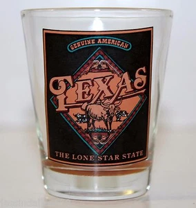 Vaso de chupito American Texas The Lone Star State genuino - Imagen 1 de 4