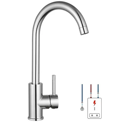 Niederdruck Küchenarmatur Mischbatterie Wasserhahn 360° drehbar Armatur Küche - Bild 1 von 4