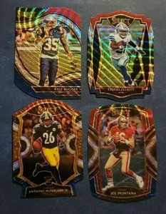 2020 Select Football TRI-COLOR DIE-CUT PRIZMS with Rookies All Levels You Pick