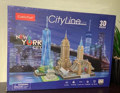 CubicFun CityLine 3D Puzzle City Line New York City Building Model NEW & Sealed - Image 1 of 4