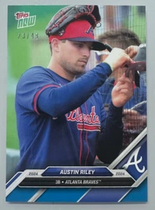 2024 Topps Now Austin Riley Opening Day Blue Parallel /49 #OD-154 Braves - Bild 1 von 3