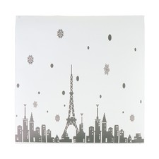 3D   Tower Design Self-Adhesive Creative Privacy Window Films ,90x15cm