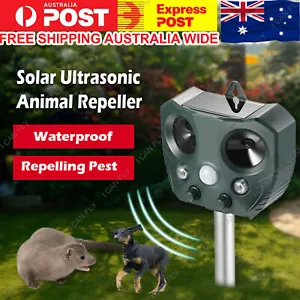 Solar Animal & Pets Repeller Motion Sensor Bird Rat Possum Repellent DF - Picture 1 of 10