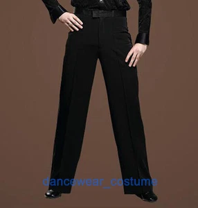 Pantalones de baile de salsa de ritmo latino de salón de baile de tango modernos para hombre y niño - Imagen 1 de 7
