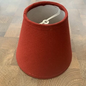 Small Red Clip-on Lamp Shades Wall Light Chandelier Shades - Brand New - Picture 1 of 3