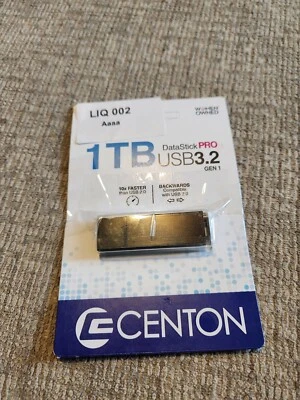 Centon DataStick Pro 1TB USB 3.2 Type A Flash Drive Black (S1-U3P6-1T) - Image 1 of 2