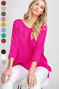 eesome Crew Neck Knit Sweater - Picture 1 of 26