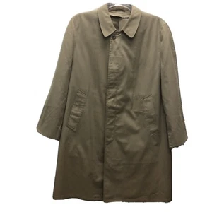 Alligator Herren Trench Rain Windbreaker Mantel Vintage Kleid Mantel 38 40 R khaki - Bild 1 von 12