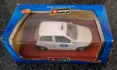 BBURAGO FIAT PUNTO TAXI, Scala 1/24, cod.0157, FONDO DI MAGAZZINO!!! - Immagine 1 di 4