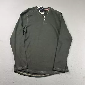 The Normal Brand Shirt Mens Small Gray Puremeso Henley Long Sleeves Pullover NWT - Picture 1 of 11