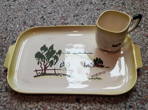 Bandeja y taza para servir Brock of California Farmhouse - Imagen 1 de 12