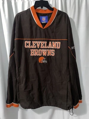 Chaqueta cortavientos suéter Reebok XL para hombre Cleveland Browns de colección Foto 1 de 3