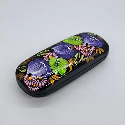 Estuche protector Handmabe para gafas Petrykivka pintado a mano en UCRANIA  Foto 1 de 4
