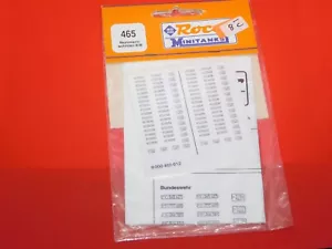 New Roco #465 Modern West German Vehicle Marker/Plate Set - HO Scale - Picture 1 of 1