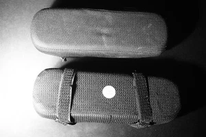 AMAZON Pair of Black Foam Arm Rest Cushions w\straps for Office Chairs - Picture 1 of 4