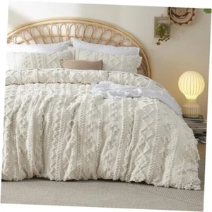 Boho Duvet Cover Queen - Queen (90" x 90") 00 - Beige - Elegant (No Comforter) - Picture 1 of 7