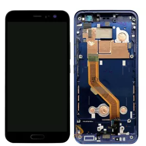 Black For HTC U11 Tested Assembly LCD Display Touch Screen Digitizer + Frame WJ - Picture 1 of 7