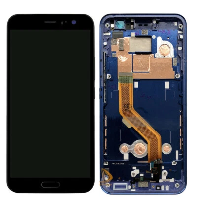 Black For HTC U11 Tested Assembly LCD Display Touch Screen Digitizer + Frame WJ - Image 1 of 4