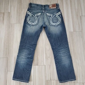 Big Star Pioneer Boot Distressed Jeans Men's Size 30x28 Thick Stitch Western - Picture 1 of 7