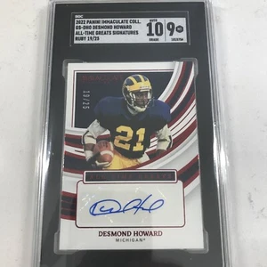 2022 Immaculate Coll Desmond Howard All Time Great Signatures Ruby /25 - Picture 1 of 3