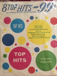 Ultra High Fidelity & Sound 8 Top Hits Tv And Radio Stars 331/3 Rpm - Foto 1 di 4