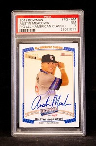 2012 Bowman Perfect Game Austin Meadows #PG-AM PSA 7 03/235 All American Classic