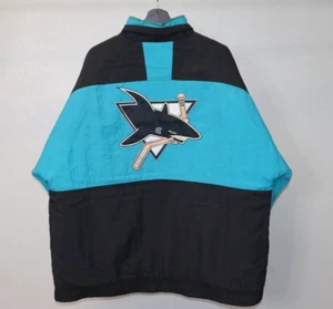 Vintage San Jose Sharks Apex One Jacket Hooded Size XL - Picture 1 of 14